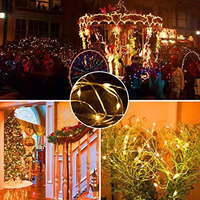 2/3 sztuk bajkowe oświetlenie LED drut miedziany girlanda żarówkowa Led światła lampa zewnętrzna boże narodzenie wieniec na nowy rok Wedding Party Decoration 3